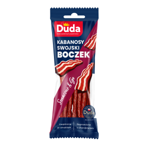 Kabanosy Swojski Boczek Wieprzowe Wędzone Suszone Intensywny Smak 95g Duda
